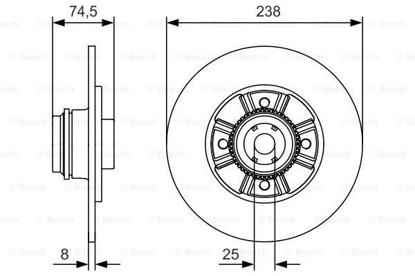 BOSCH Jarrulevy 0 986 479 A48