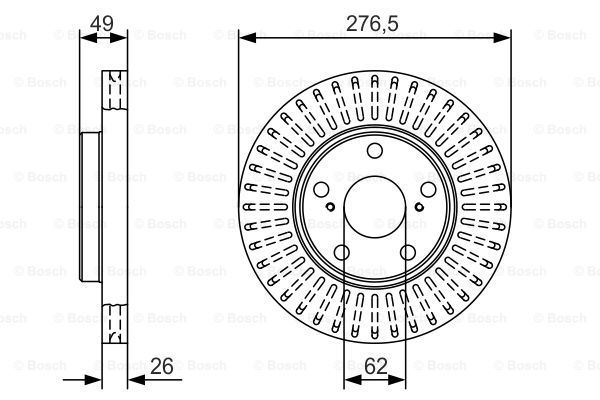 BOSCH Jarrulevy 0 986 479 A62