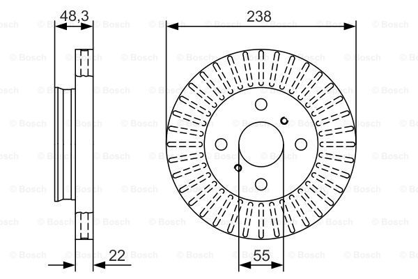 BOSCH Jarrulevy 0 986 479 A63