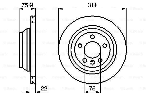 BOSCH Jarrulevy 0 986 479 B72