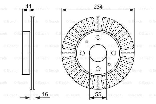 BOSCH Jarrulevy 0 986 479 C18