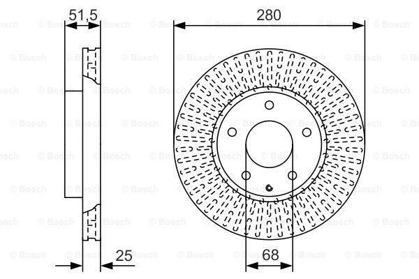 BOSCH Jarrulevy 0 986 479 C36