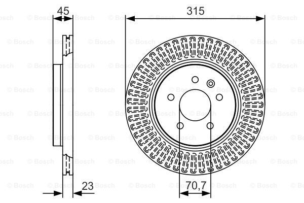 BOSCH Jarrulevy 0 986 479 C46