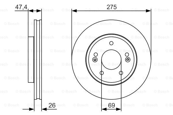 BOSCH Jarrulevy 0 986 479 R26