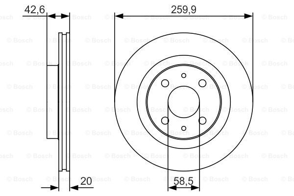 BOSCH Jarrulevy 0 986 479 R74