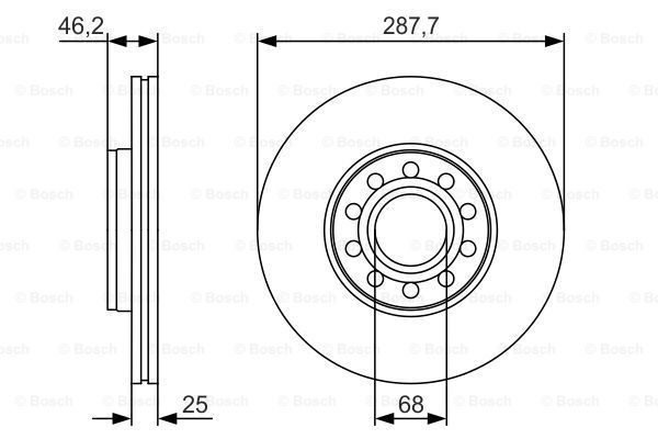 BOSCH Jarrulevy 0 986 479 S19