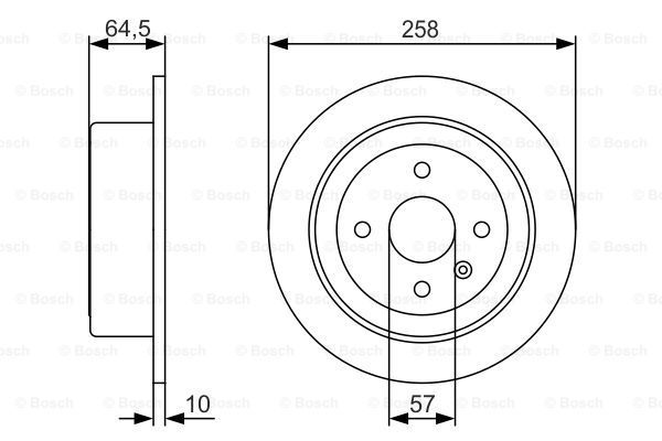 BOSCH Jarrulevy 0 986 479 S75