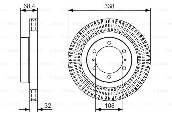 BOSCH Jarrulevy 0 986 479 T09