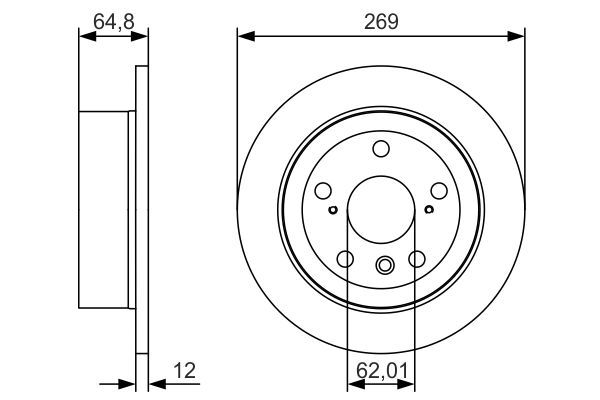 BOSCH Jarrulevy 0 986 479 T13