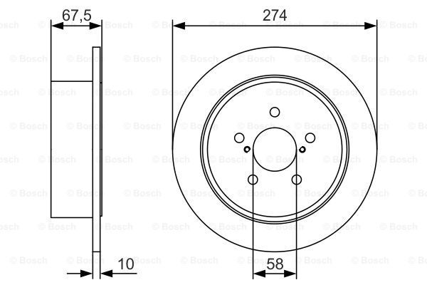 BOSCH Jarrulevy 0 986 479 T51