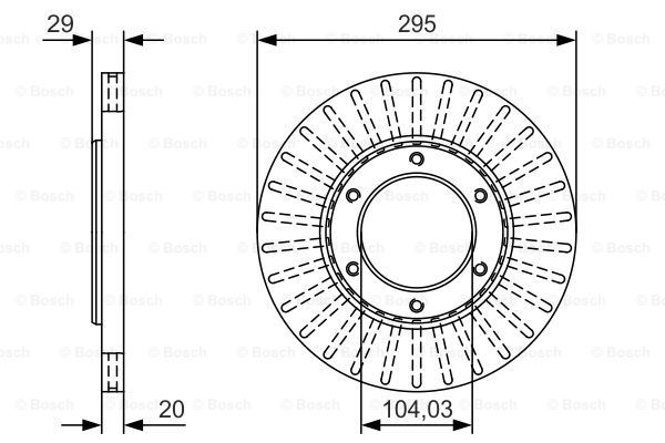 BOSCH Jarrulevy 0 986 479 U33