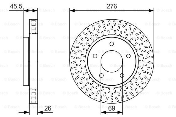 BOSCH Jarrulevy 0 986 479 U40