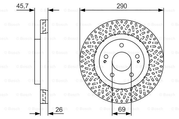 BOSCH Jarrulevy 0 986 479 U80