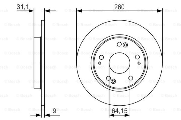 BOSCH Jarrulevy 0 986 479 V21