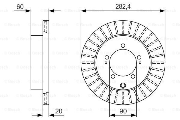 BOSCH Jarrulevy 0 986 479 V40