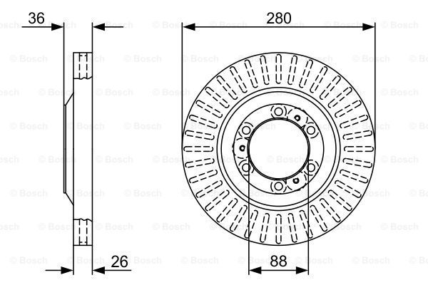 BOSCH Jarrulevy 0 986 479 V88