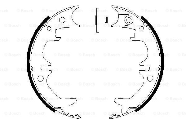 BOSCH Jarrukenkäsarja, seisontajarru 0 986 487 602