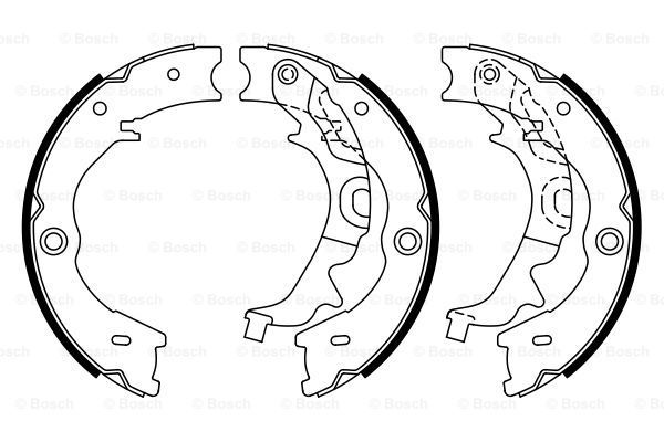 BOSCH Jarrukenkäsarja, seisontajarru 0 986 487 927