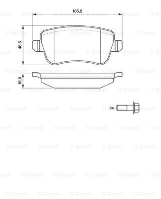 BOSCH Jarrupala, levyjarru 0 986 494 125