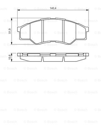 BOSCH Jarrupala, levyjarru 0 986 494 425