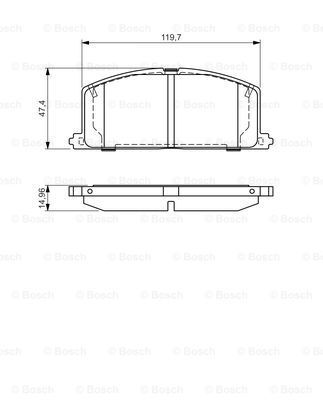 BOSCH Jarrupala, levyjarru 0 986 495 042