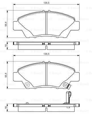 BOSCH Jarrupala, levyjarru 0 986 495 154