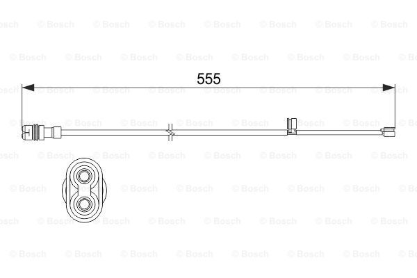 BOSCH Kulumisenilmaisin, jarrupala 1 987 473 530