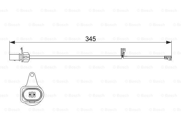 BOSCH Kulumisenilmaisin, jarrupala 1 987 474 507