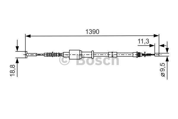 BOSCH Vaijeri, seisontajarru 1 987 477 088