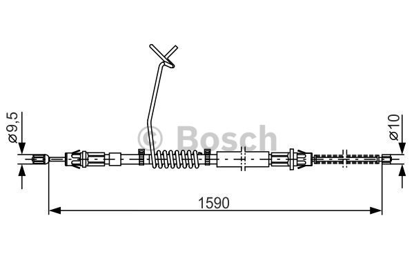 BOSCH Vaijeri, seisontajarru 1 987 477 175