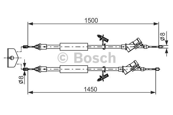 BOSCH Vaijeri, seisontajarru 1 987 477 222