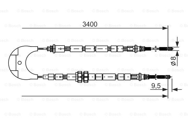 BOSCH Vaijeri, seisontajarru 1 987 477 234