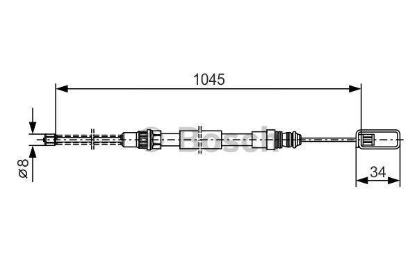 BOSCH Vaijeri, seisontajarru 1 987 477 334