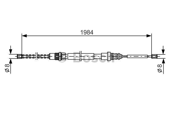 BOSCH Vaijeri, seisontajarru 1 987 477 335