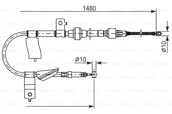 BOSCH Vaijeri, seisontajarru 1 987 477 447