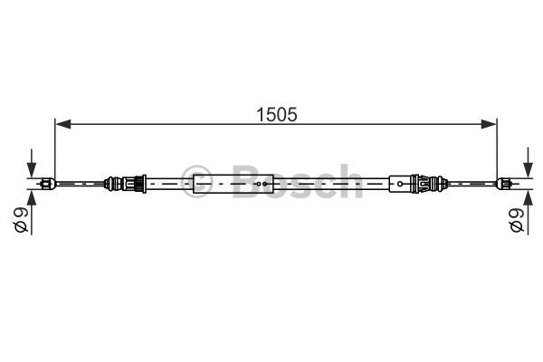 BOSCH Vaijeri, seisontajarru 1 987 477 574