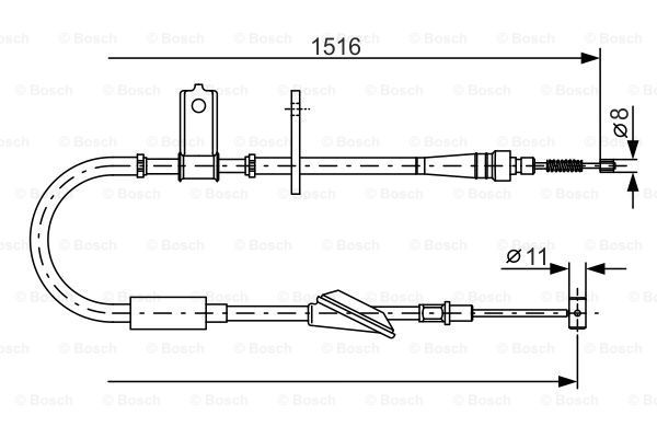 BOSCH Vaijeri, seisontajarru 1 987 477 771