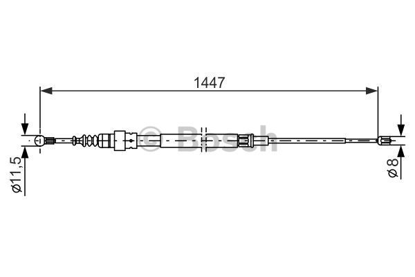 BOSCH Vaijeri, seisontajarru 1 987 477 802