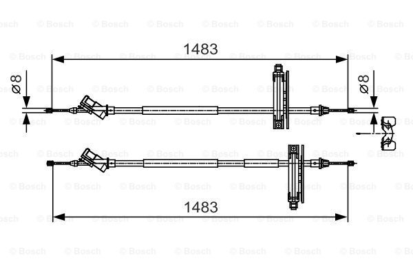 BOSCH Vaijeri, seisontajarru 1 987 477 930