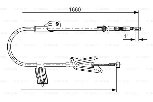 BOSCH Vaijeri, seisontajarru 1 987 477 944