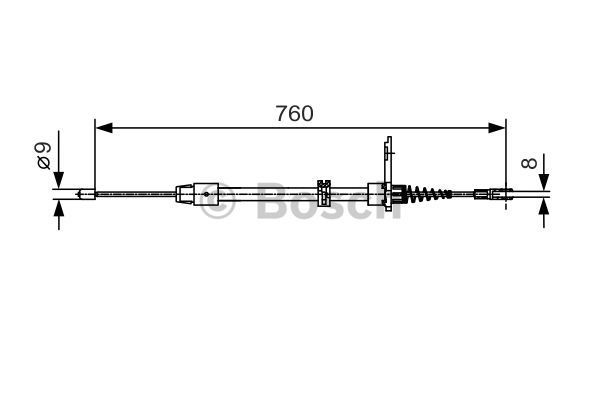 BOSCH Vaijeri, seisontajarru 1 987 482 022