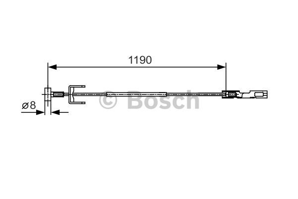 BOSCH Vaijeri, seisontajarru 1 987 482 043