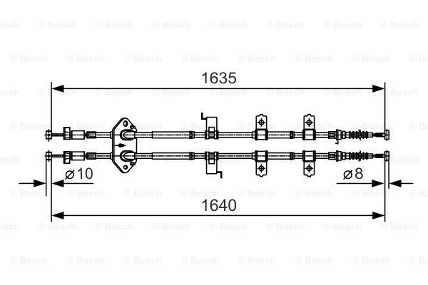 BOSCH Vaijeri, seisontajarru 1 987 482 054