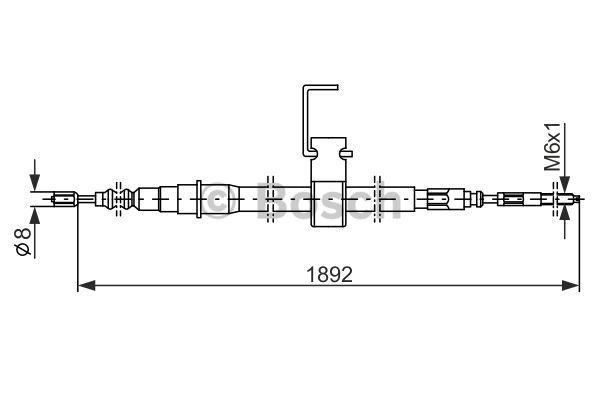 BOSCH Vaijeri, seisontajarru 1 987 482 106