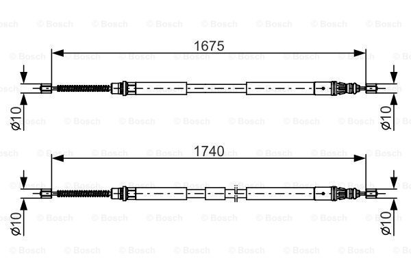 BOSCH Vaijeri, seisontajarru 1 987 482 144