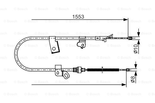 BOSCH Vaijeri, seisontajarru 1 987 482 156