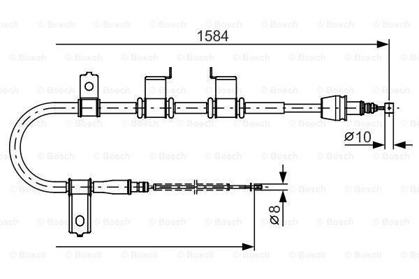 BOSCH Vaijeri, seisontajarru 1 987 482 223