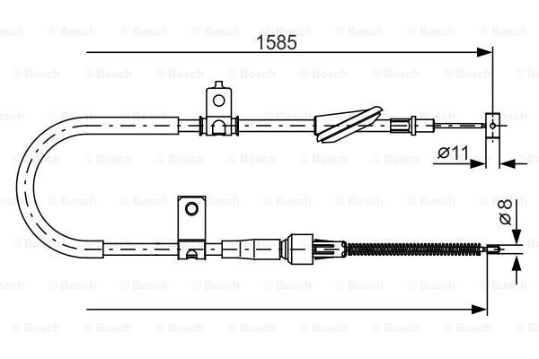 BOSCH Vaijeri, seisontajarru 1 987 482 257