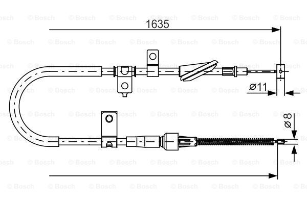 BOSCH Vaijeri, seisontajarru 1 987 482 258