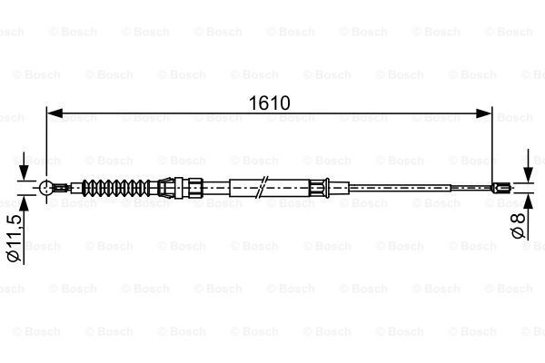 BOSCH Vaijeri, seisontajarru 1 987 482 326